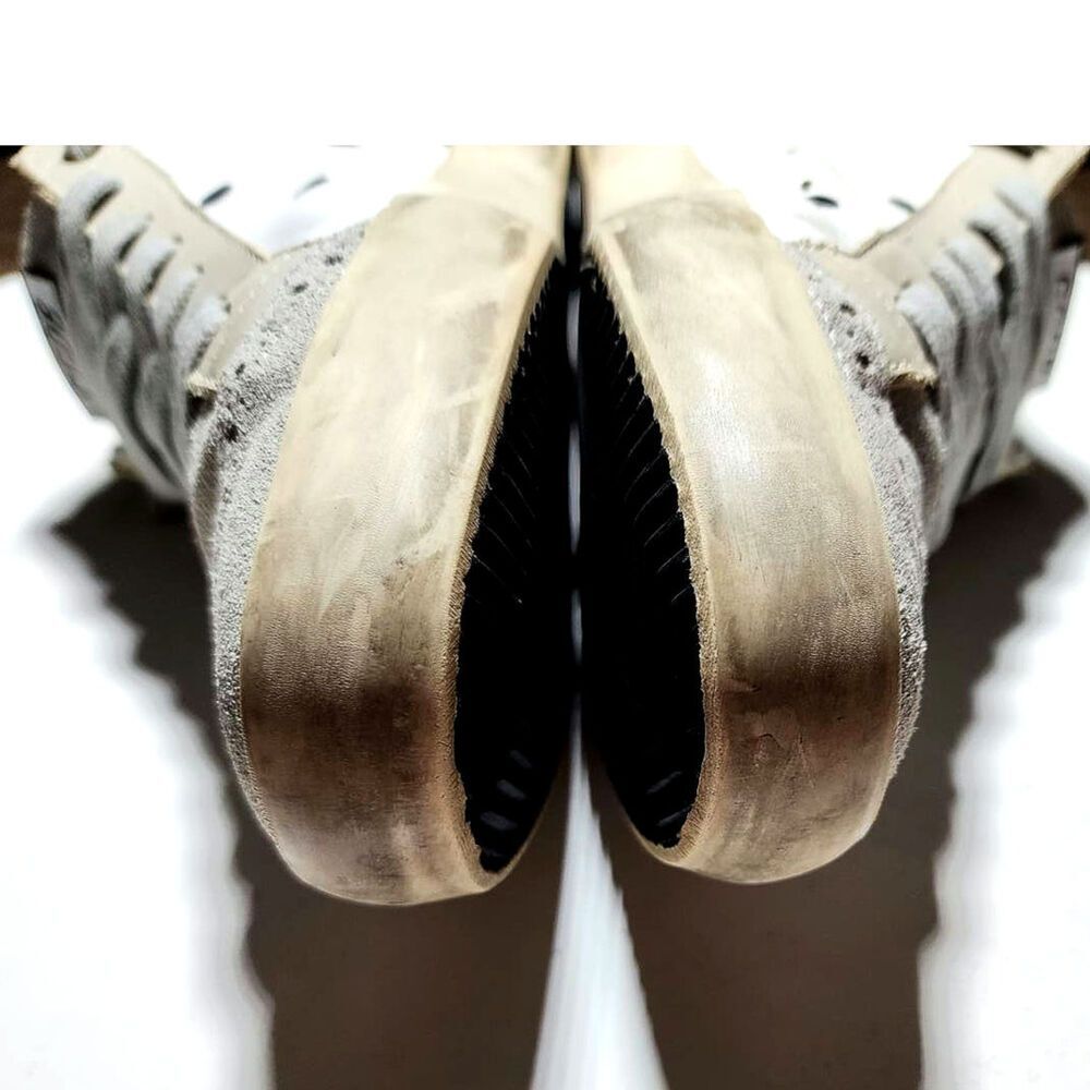 Golden Goose Mid Star Dot Leather Suede Wing Tip Sneakers - Picture 9 of 13
